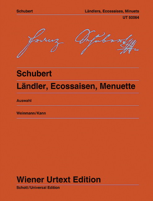 Schubert: Lndlers, Ecossaises, Minuets for Piano published by Wiener Urtext